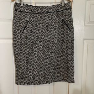 Black and white skirt